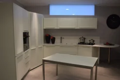 Dibiesse Cucina bianca moderna ad angolo Quadra- Cucine Ad Angolo|Cucine Moderne