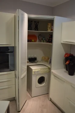 Dibiesse Cucina bianca moderna ad angolo Quadra- Cucine Ad Angolo|Cucine Moderne