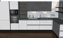 Creo Cucina bianca moderna ad angolo Jey a soli 8000 Euro- Cucine Ad Angolo|Cucine Moderne