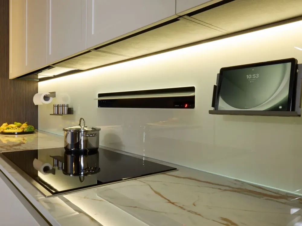 Diotti.com Cucina bianca moderna ad angolo Eleven 01 outlet a soli 24490 Euro- Cucine Ad Angolo|Cucine Moderne