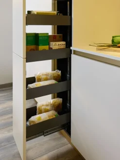 Diotti.com Cucina bianca moderna ad angolo Eleven 01 outlet a soli 24490 Euro- Cucine Ad Angolo|Cucine Moderne