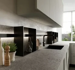 New Cucina bianca moderna ad angolo Alma 01 in offerta Cucine Ad Angolo|Cucine Moderne