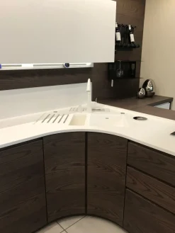 Cucina bianca moderna ad angolo Cucina curva Cucine Ad Angolo|Cucine Moderne