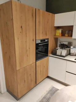 Cucina bianca moderna ad angolo Asia e time scontata^Arredo3