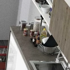 Spagnol cucine Cucina bianca moderna con penisola Vivere 2 a soli 11617 Euro- Cucine Con Penisola|Cucine Moderne