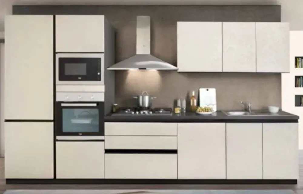 Best Cucina bianca moderna lineare Zoe a soli 3450 Euro Cucine Lineari|Cucine Moderne