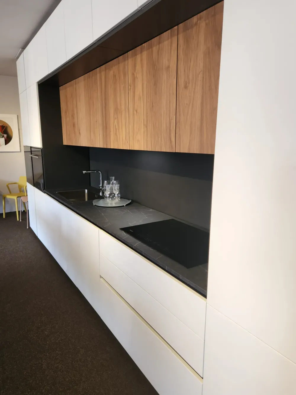 Cucina bianca moderna lineare Menta^Miton Outlet