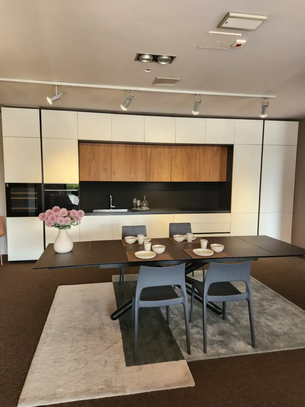 Cucina bianca moderna lineare Menta^Miton Outlet