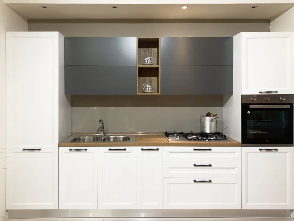 Artec Cucina bianca moderna lineare Futura- Cucine Lineari|Cucine Moderne