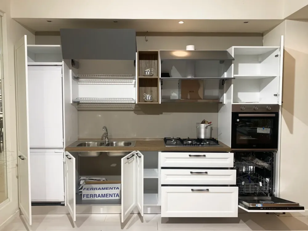 Artec Cucina bianca moderna lineare Futura- Cucine Lineari|Cucine Moderne