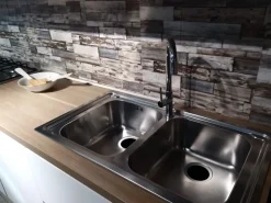 Discount Cucina bianca moderna lineare Ginevra Cucine Lineari|Cucine Moderne