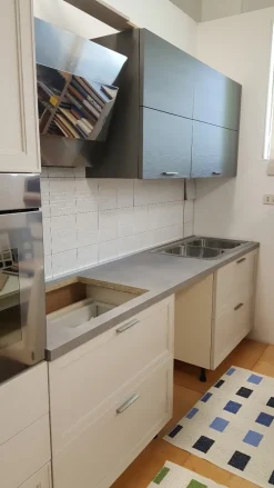 Le Fablier Cucina bianca moderna lineare Melograno- Cucine Lineari|Cucine Moderne