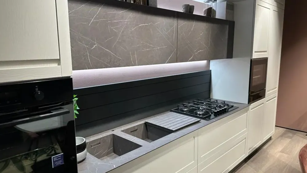 Mobilturi Cucina bianca moderna lineare Incanto a soli 13550 Euro- Cucine Lineari|Cucine Moderne