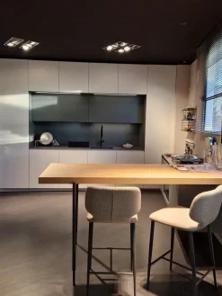 Best Cucina bianca moderna lineare Ak project anta step in Offerta Outlet Cucine Lineari|Cucine Moderne