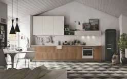 Stosa Cucina bianca moderna lineare Infinity- Cucine Lineari|Cucine Moderne