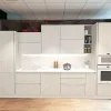 Collezione esclusiva Cucina bianca moderna Time: lineare e pratica, Frighetto.- Cucine Lineari|Cucine Moderne