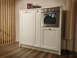 Clearance Cucina bianca provenzale con isola Virginia in Offerta Outlet Cucine Ad Isola