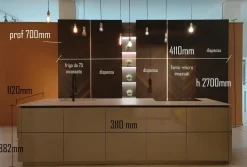 Discount Cucina design ad isola rovere moro in legno Mantis + bluna laccato Cucine Ad Isola|Cucine Design