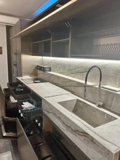 Binova CUCINA Lab/bluna pb24 PREZZO OUTLET scontata 40%- Cucine Lineari|Cucine Design