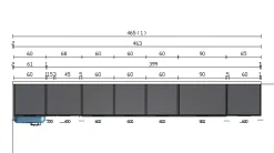 Imab Cucina blu design lineare Tropea/piana- Cucine Lineari|Cucine Design