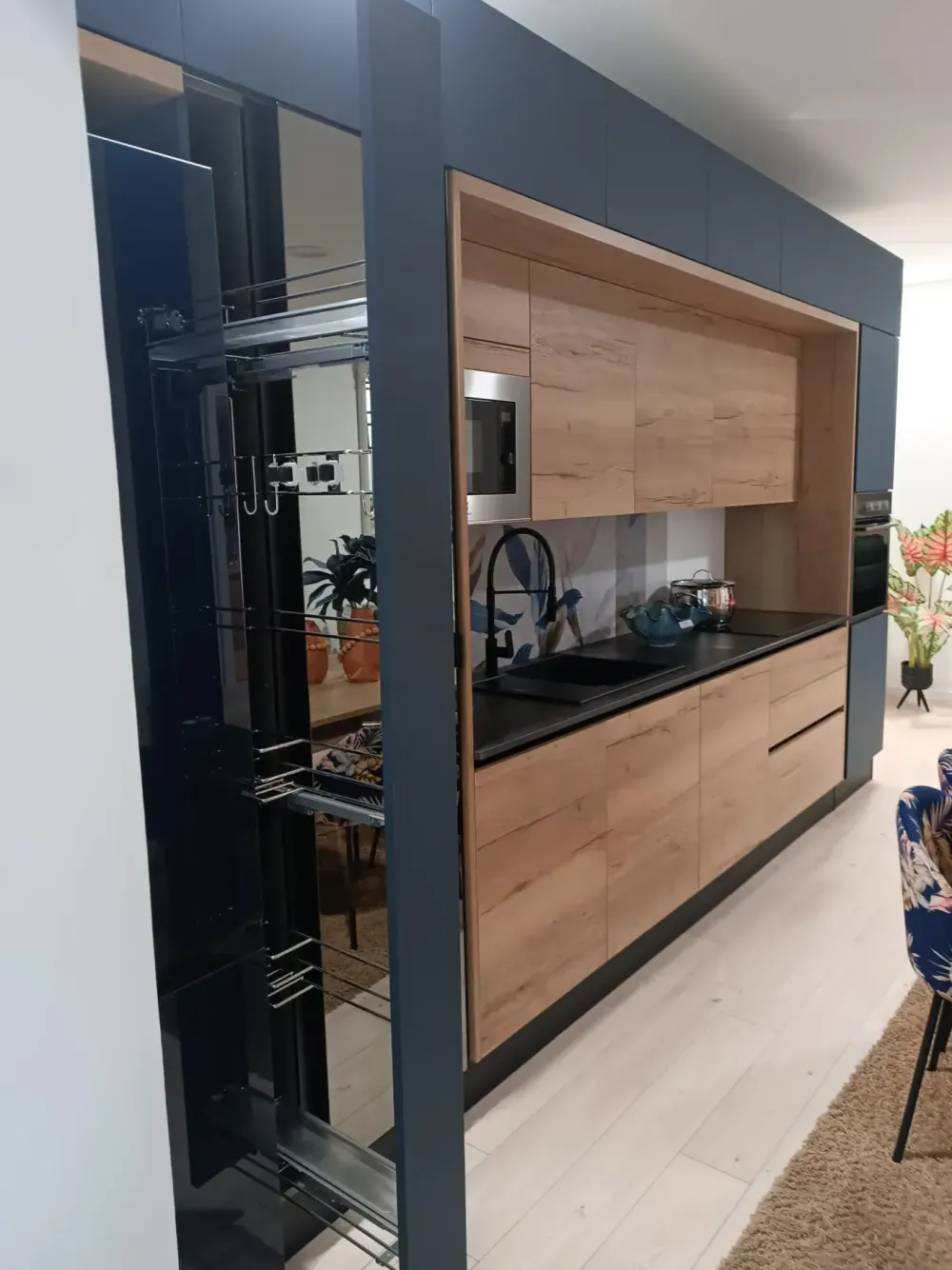 Imab Cucina blu design lineare Tropea/piana- Cucine Lineari|Cucine Design