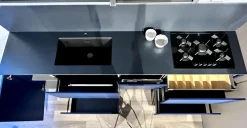 Forma 2000 Cucina blu moderna ad angolo Colibri  a soli 8650 Euro- Cucine Ad Angolo|Cucine Moderne