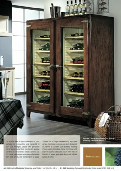 Parlani Cucina Cantina monalcino country noce lineare scontata 60%- Cucine Lineari|Cucine Country