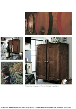 Parlani Cucina Cantina monalcino country noce lineare scontata 60%- Cucine Lineari|Cucine Country