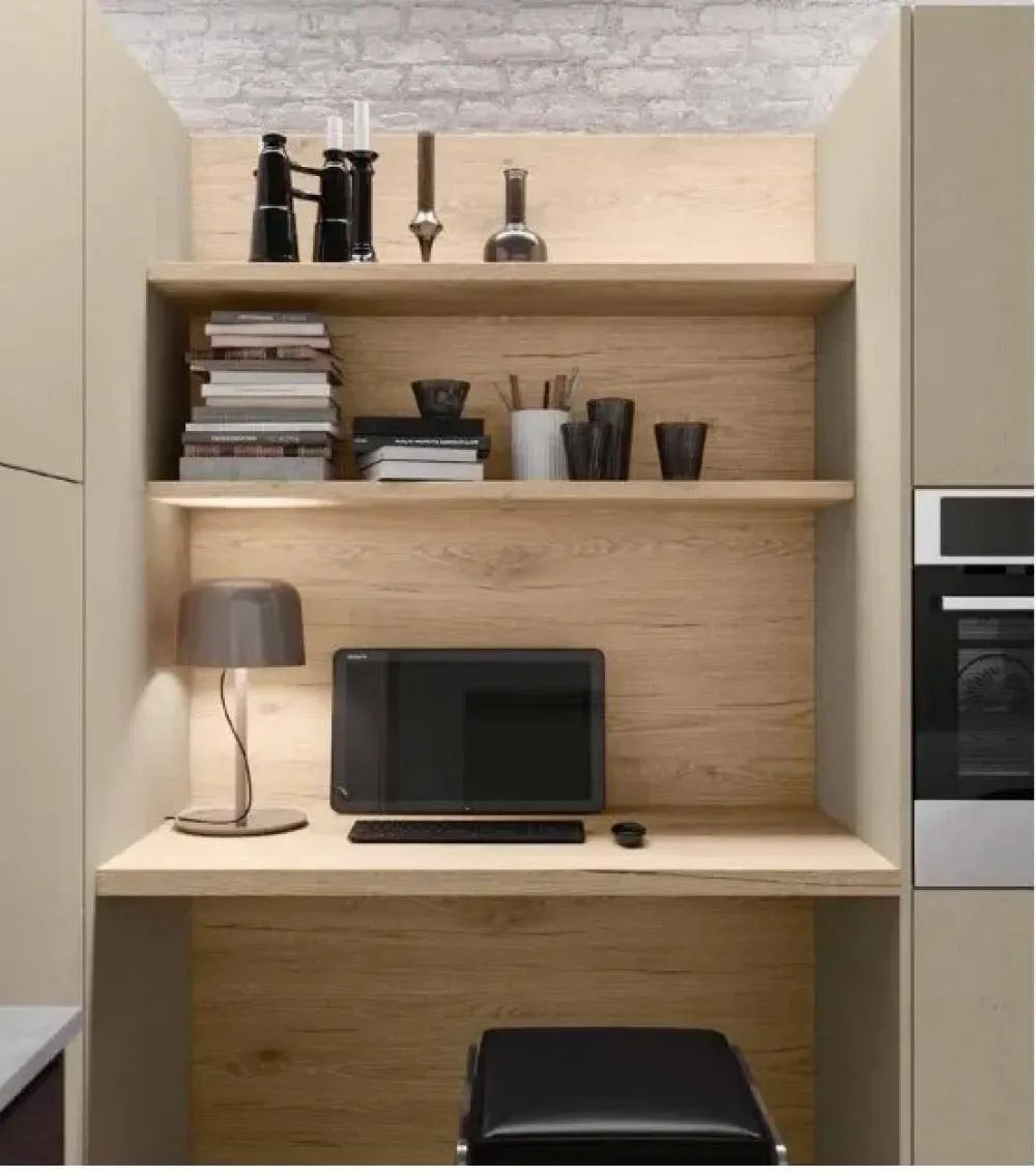 New Cucina Capri moderna rovere chiaro ad angolo scontata 50% Cucine Ad Angolo|Cucine Moderne