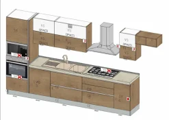 Imab Cucina Capri rovere decapato e bianco moderna altri colori lineare group- Cucine Lineari|Cucine Moderne