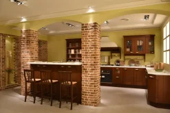 Cucina Casale classica noce ad isola^Berloni Cucine Online