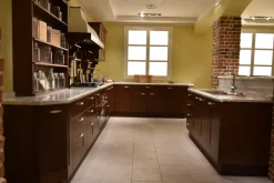 Cucina Casale classica noce ad isola^Berloni Cucine Online