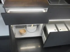 Clearance Cucina moderna lineare altri colori in vetro Maxima 2.2 - vetro lucido e laccato strutturato Cucine Lineari|Cucine Moderne