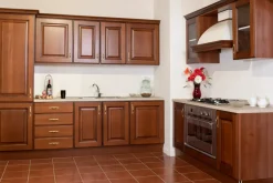 Cucina ciliegio classica lineare Eden di arkom cucine^Artigianale Discount