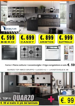 Cucina classica bianca lineare Bea in offerta^Net Cucine New