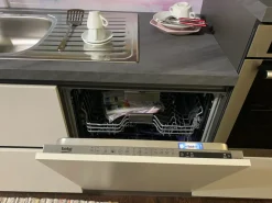 Colombini Casa Cucina moderna lineare grigia in laminato opaco Quadra gola- Cucine Lineari|Cucine Moderne