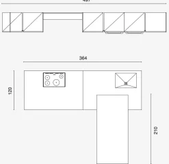 Arredo3 CUCINA con isola Ar 1 SCONTATA 33%- Cucine Ad Isola|Cucine Design