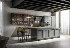 Arredo3 Cucina con isola classica grigia Frida a soli 16297 Euro- Cucine Ad Isola