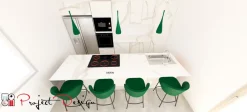Discount Cucina con isola design bianca Kali Cucine Ad Isola|Cucine Design