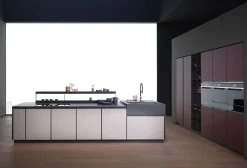 Cucina con isola design bianca Mhid kronos a soli 21217 Euro^Arredo3 Outlet