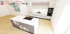 Outlet Cucina con isola design tortora Sp22 a soli 6250 Euro Cucine Ad Isola|Cucine Design