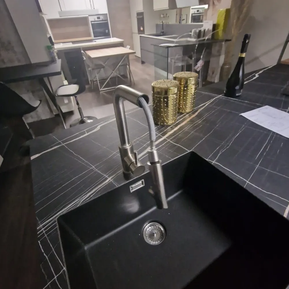 CUCINA con isola Seta bianca SCONTATA 39%^Essebi Hot