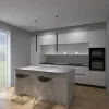 Primopiano Cucine Cucina con isola in hpl bianca Cucinamarmi a prezzo ribassato- Cucine Ad Isola|Cucine Moderne