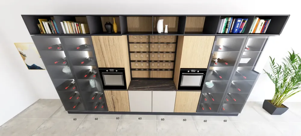 Cucina con isola in laccata opaco altri colori Kali a prezzo ribassato^Arredo3 Hot