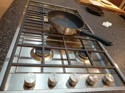 Cucina con isola in laminato materico grigia Kali a prezzo ribassato^Arredo3 Sale