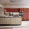 Arredo3 Cucina con isola in laminato materico a prezzo scontato 40%- Cucine Ad Isola|Cucine Moderne