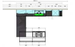 Arredo3 Cucina con isola in laminato materico a prezzo scontato 40%- Cucine Ad Isola|Cucine Moderne