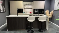 Zampieri Cucine Cucina con isola in laminato materico a prezzo scontato 55%- Cucine Ad Isola|Cucine Moderne