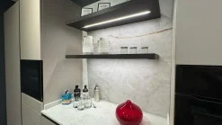 Zampieri Cucine Cucina con isola in laminato materico a prezzo scontato 55%- Cucine Ad Isola|Cucine Moderne