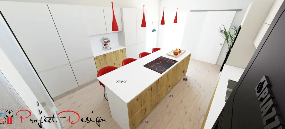 Cucina con isola in legno a prezzo scontato 47%^Arredo3 New